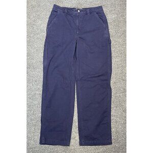 Aritzia TNA Pant Utility Carpenter Jeans Blue Sz 10 Relaxed Baggy Casual